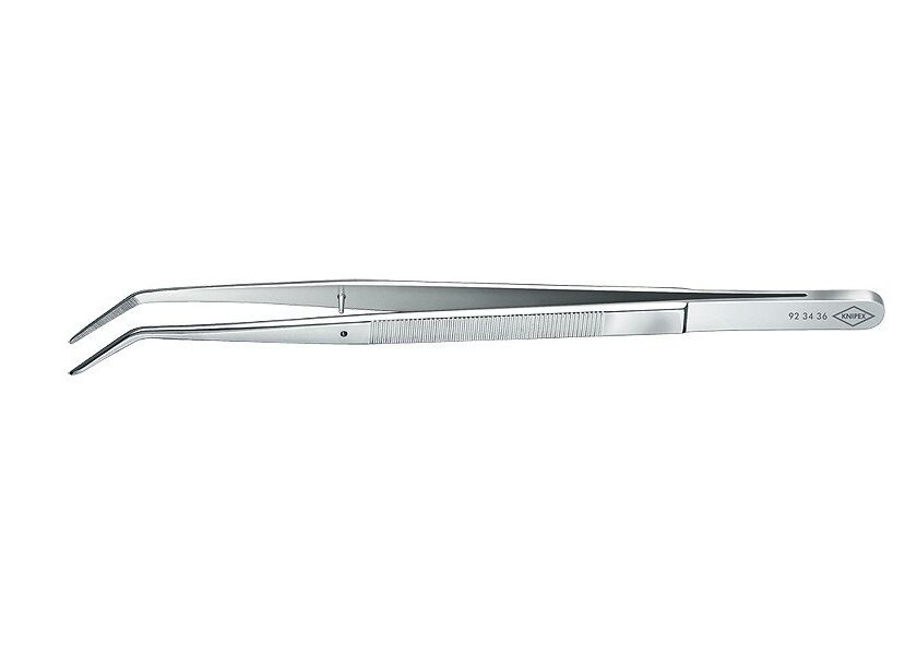 Precizní pinzeta s vodícím kolíkem zašpičatělý tvar 155 mm  - 923436