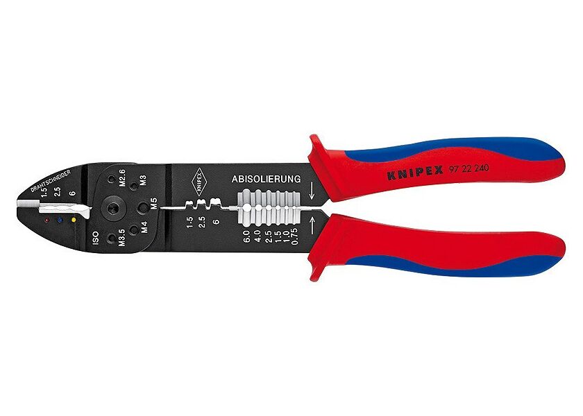 Krimpovacie kliešte lakované na čierno 240 mm - 9722240