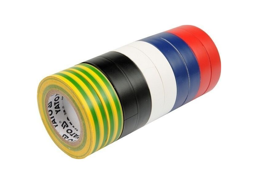 Páska izolační 19 x 0,13 mm x 20 m barevná 10 ks