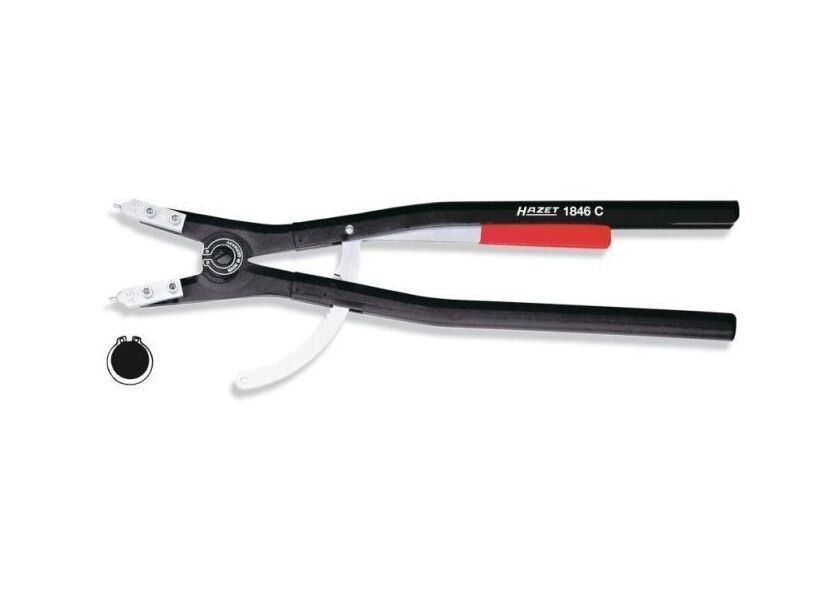 Kliešte na veľké vonkajšie poistné krúžky HAZET 1846C-5 - HA081332