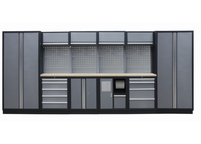 Kvalitný PROFI dielenský nábytok - 4535 x 2000 x 495 mm - TGS1301AE