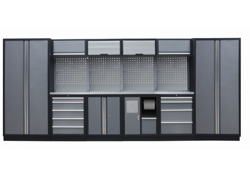 Kvalitný PROFI dielenský nábytok - 4535 x 2000 x 495 mm - TGS1301AM