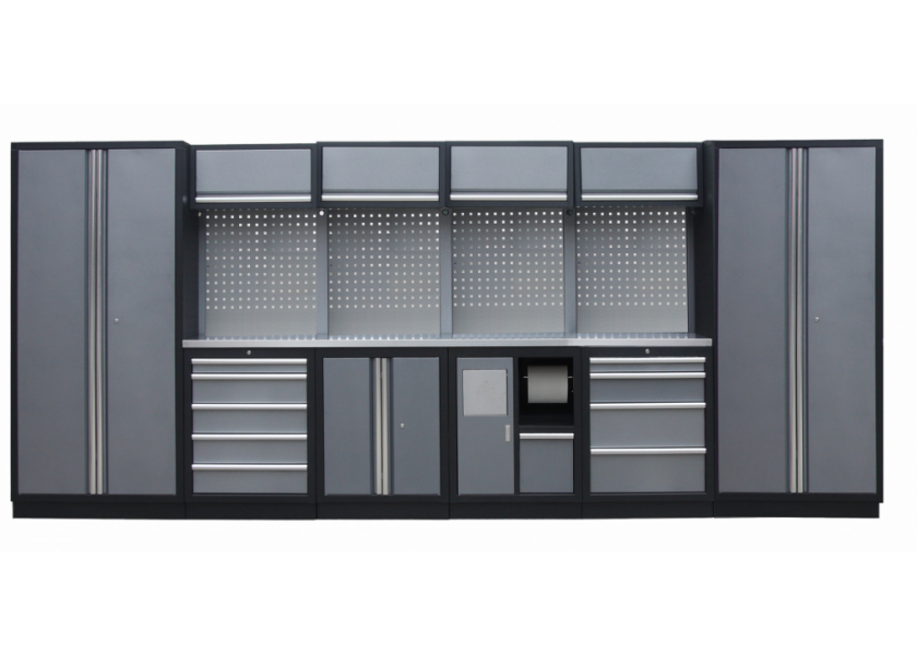 Kvalitný PROFI dielenský nábytok - 4535 x 2000 x 495 mm - TGS1301AN