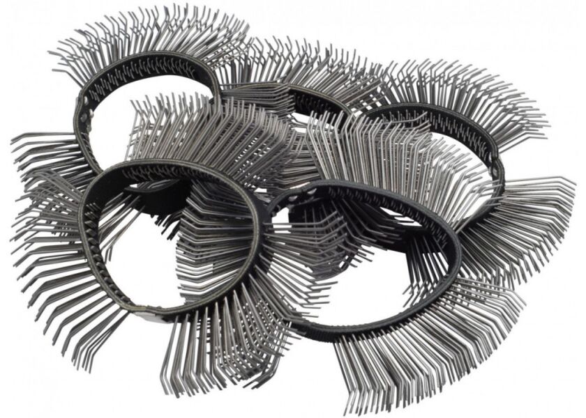 Kefový pás široký 11 mm, hrubý, zahnuté hroty 9033-6-03 / 5 - HA160181