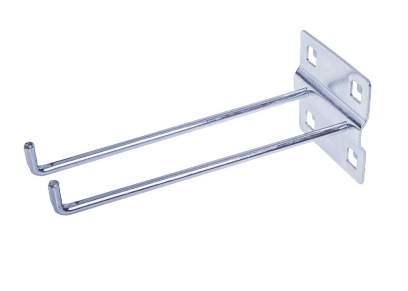 Dvojitý hák do dierovanej dosky, 150 mm - WGB1331F