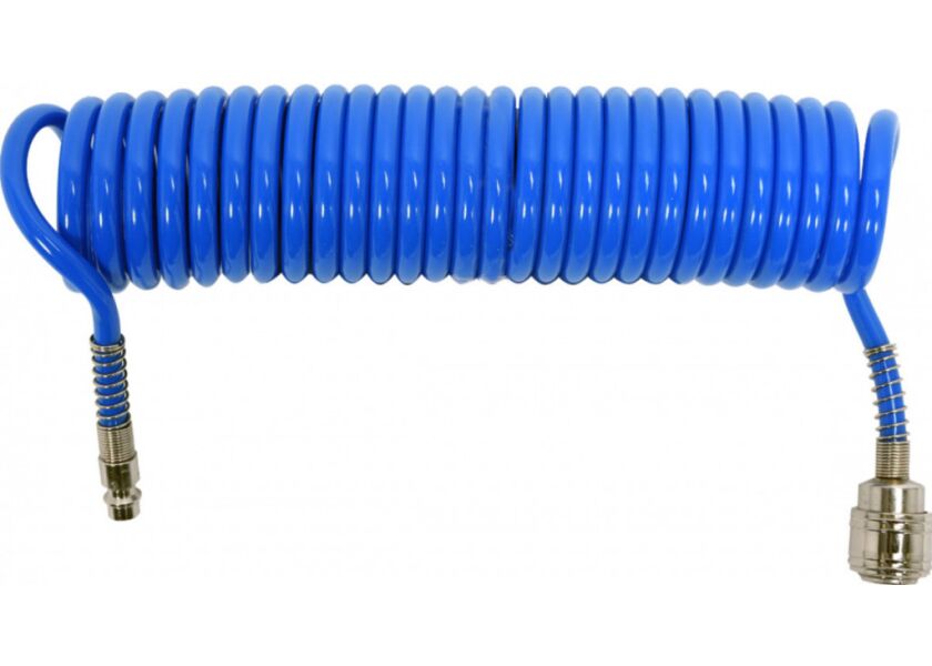 Spirálová vzduchová hadice 5m, PU průměr vnitřní 5,5mm, vnější 8mm - YT-24201