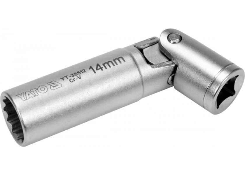 Magnetický kloubový nástrčný klíč na svíčky 3/8