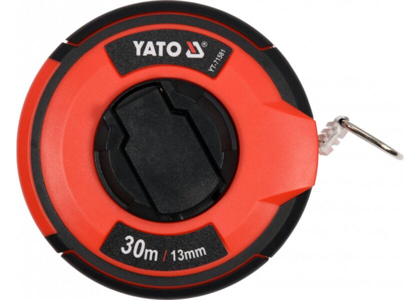 Ocelové měřící pásmo 30m, šířka 13mm - YT-71581