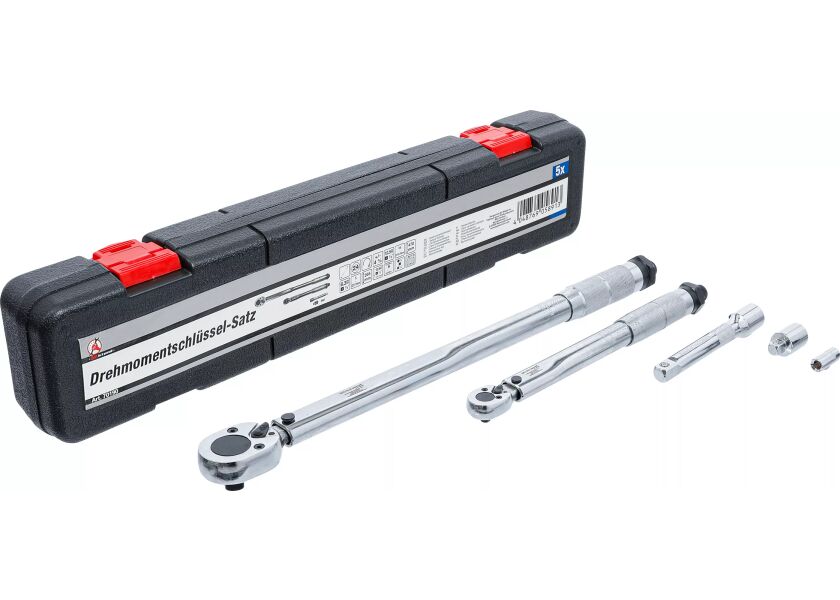 Sada momentových kľúčov BGS s príslušenstvom v plastovom puzdre – B70190