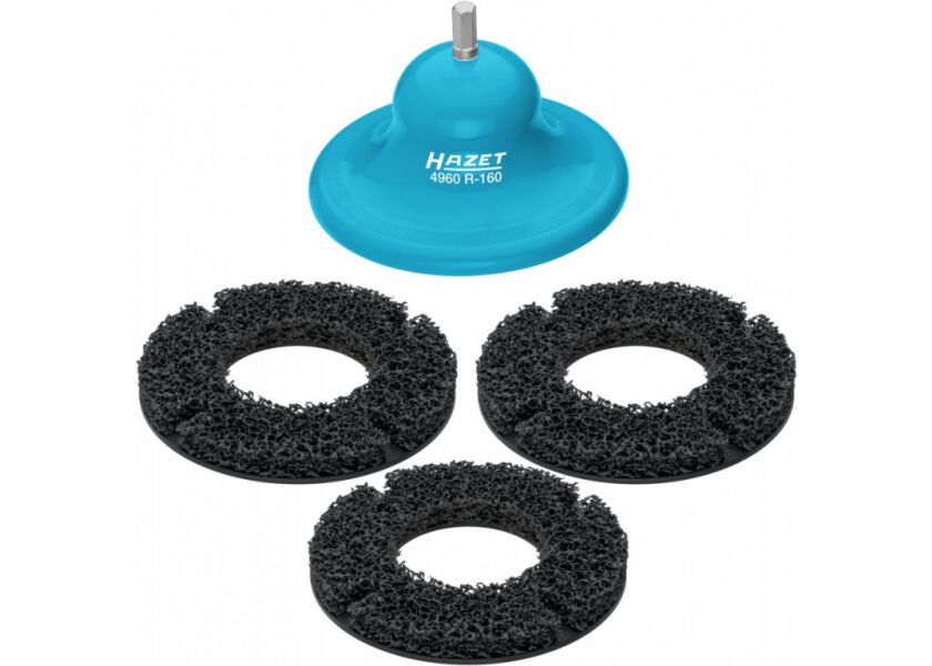 Unášač brúsneho kotúča s 3ks brúsnych kotúčov na odstránanie hrdze Ø 160 mm - HA218820