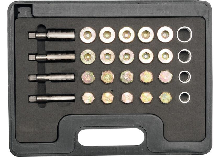 Sada na opravu vypúšťacích skrutiek olejových vaní - YT-1757