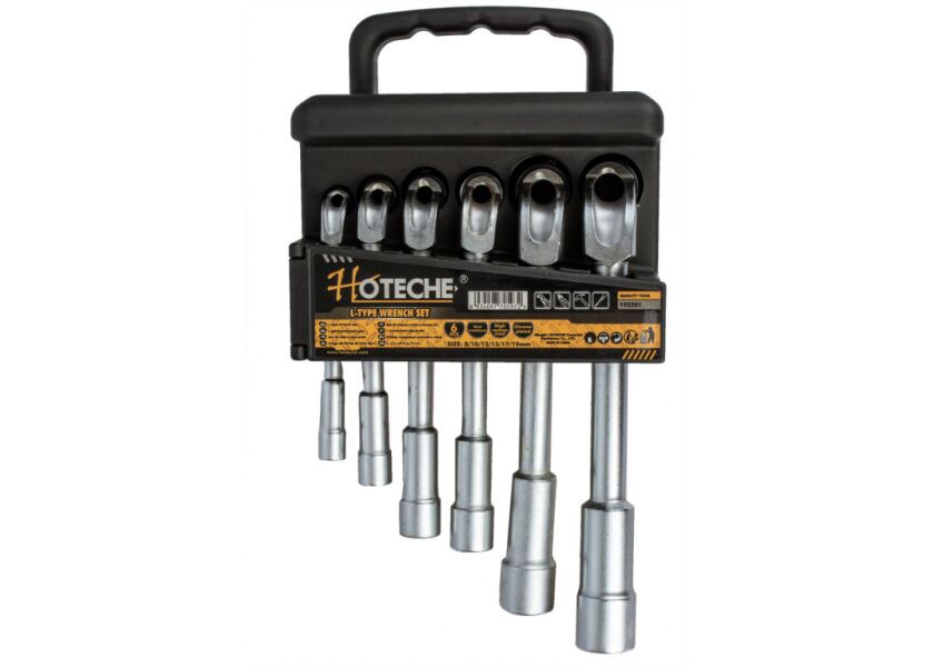 Sada trubkových kľúčov do L 6 ks, 8 - 19 mm - HT192201