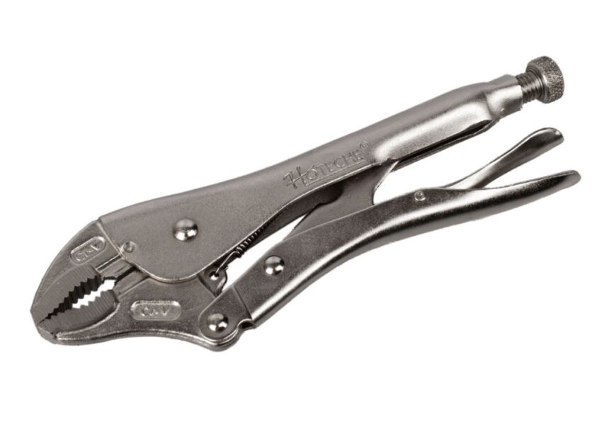 Samosvorné kliešte so zahnutou čeľusťou 225 mm - HT110203