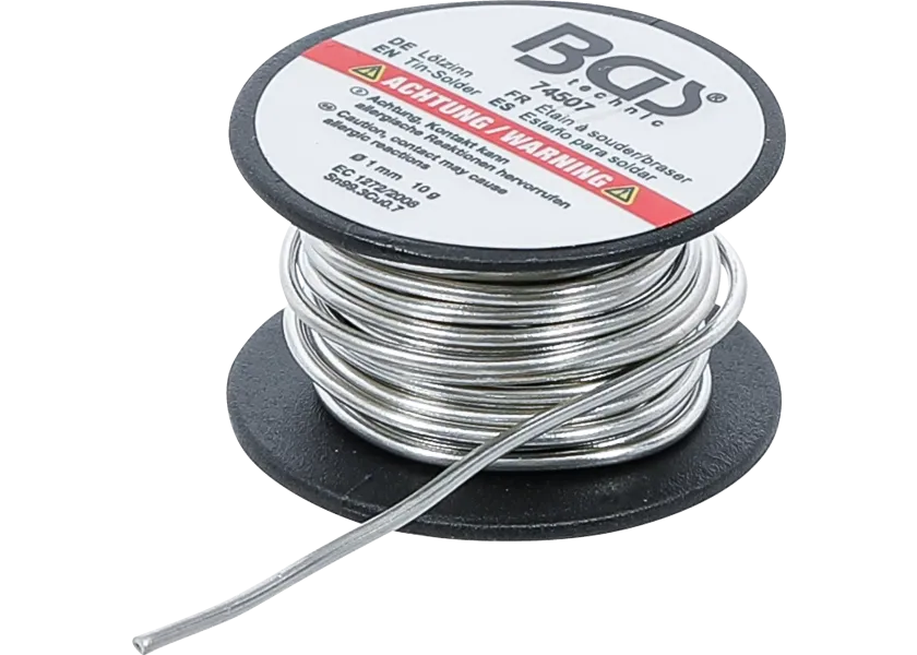Bezolovnatý spájkovací cín v rolke Ø 1 mm, 10 g, BGS - B74507