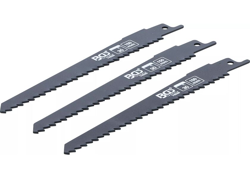Sada pílových listov do chvostovej píly, na drevo, pre BGS 7367, 3 ks - B74530