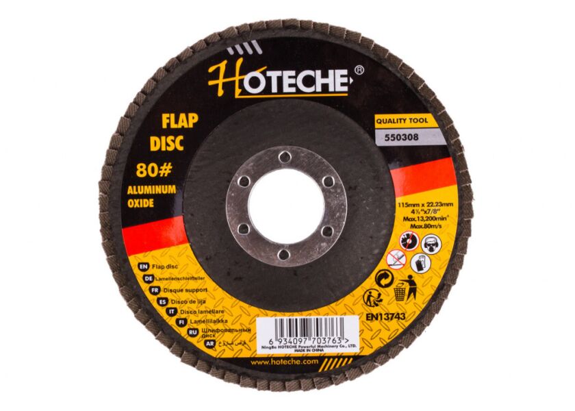 Lamelový brúsny kotúč 115 mm, P80 - HT550308