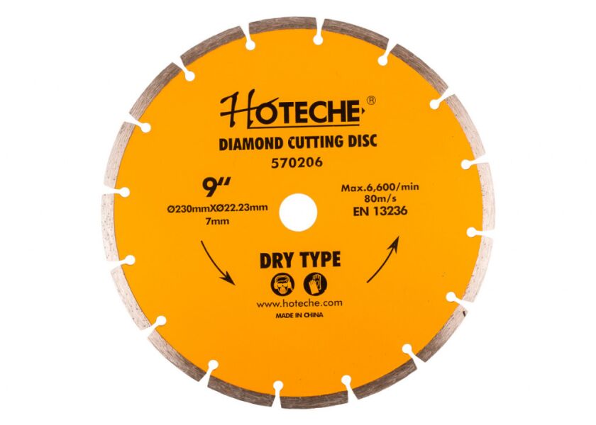 Diamantový rezný kotúč, 230 mm, segmentový - HT570206