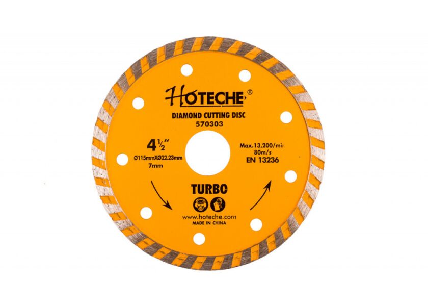 Diamantový rezný kotúč 115 mm, TURBO - HT570303