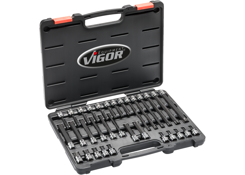 Sada nástrčných hlavíc TORX® v kufri, 32 ks - V6017