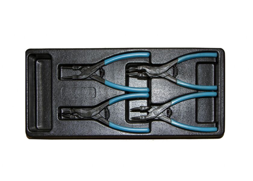 Sada klieští na poistné krúžky vo výplni do dielenského vozíka, 4 diely - VV004KS01