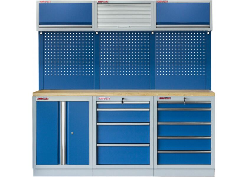 Zostava 6 ks PROFI BLUE dielenského nábytku 2040 x 495 x 2000 mm - MTGS1300BF