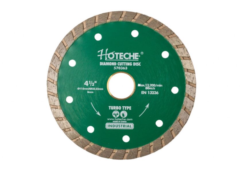 Diamantový rezný kotúč, TURBO, 115 mm - HT570363
