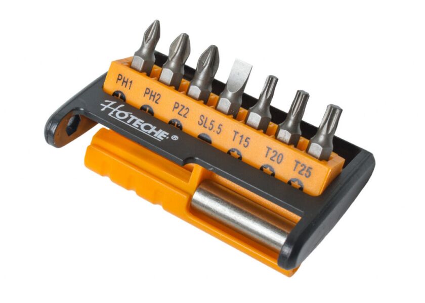 Sada bitov v plastovom držiaku, 8 ks - HT251008