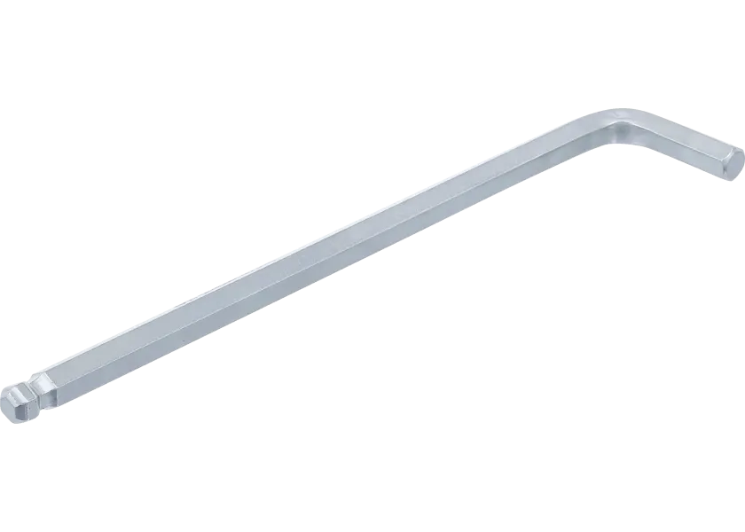 Dlhý zahnutý kľúč 10 mm, vnútorný šesťhran, BGS - B790-10