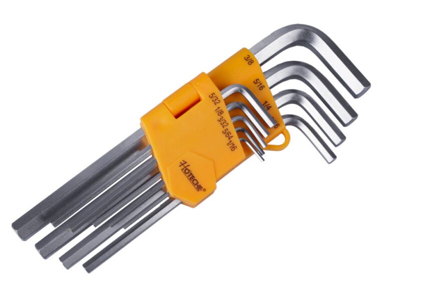 Sada predľžených imbusových kľúčov imbus 9 ks (palcové) - HT260201