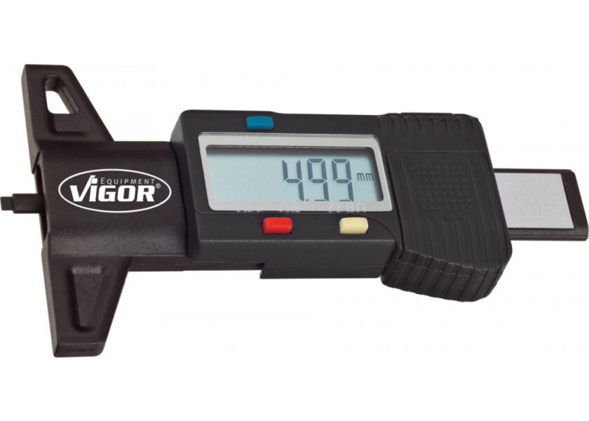 Digitálny merač hĺbky dezénu pneumatík 0-27 mm VIGOR - V1584