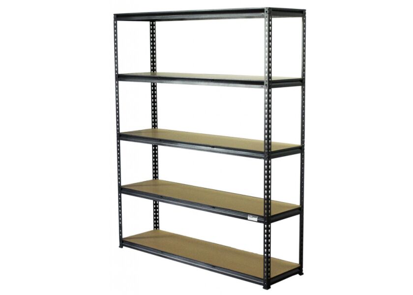 Policový regál, 5 polic, AHPRofi - 1500 x 410 x 1830 mm - AH011