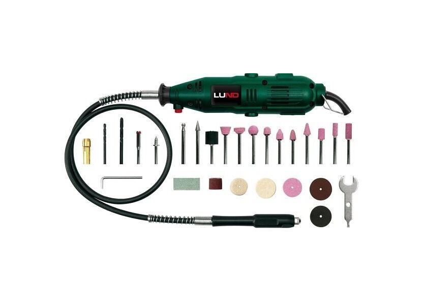 Bruska mini 135 W + 40 ks príslušenstvo LUND - TO-79314