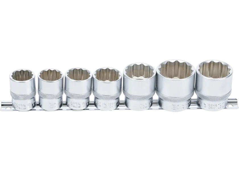 Sada nástrčných kľúčov 1/2, 12-hranný, 20 - 32 mm, 7 ks, BGS - B9109