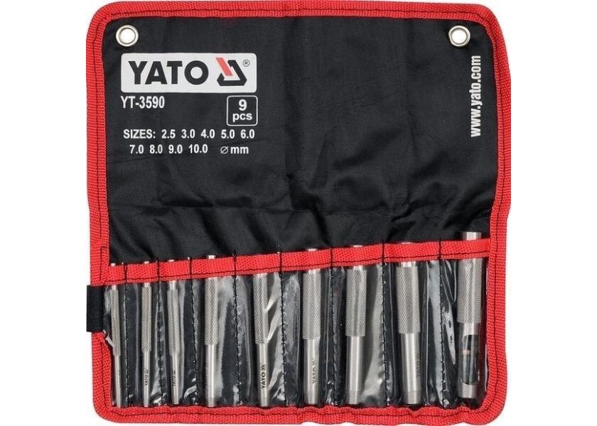 Sada průbojníků na kůži 9 ks - YT-3590