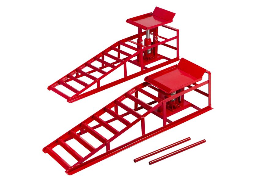 Nájazdové rampy s hydraulickým zdvihákom, pár - 2 t - AH019333