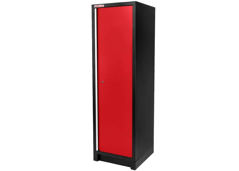 Celokovová dielenská skriňa PROFI RED, hlboká, 600x610x2000 mm - AH2220-R