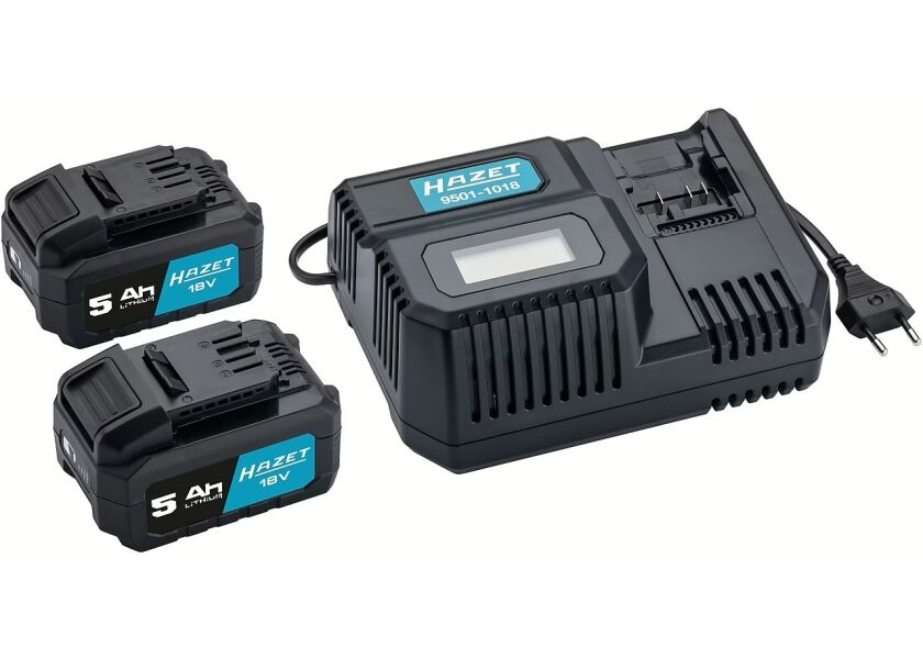 Rýchlonabíjačka + 2 Akumulátory 18V 5 Ah, 9500-05/3 - HA265251