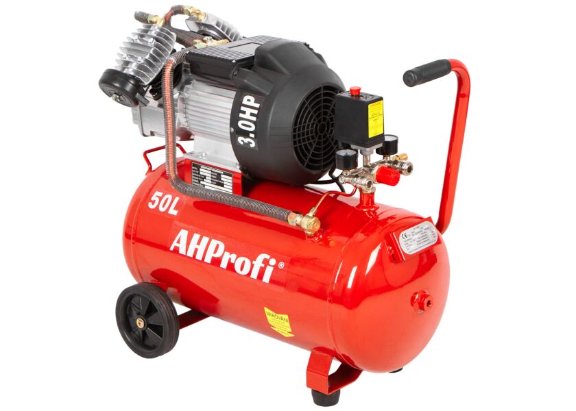 Vzduchový kompresor s objemom 50 litrov a výkonom 2,2 kW - AH3050
