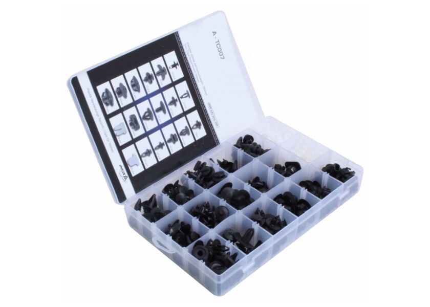 Sada plastových príchytiek, Nissan, 408 ks - ATC007