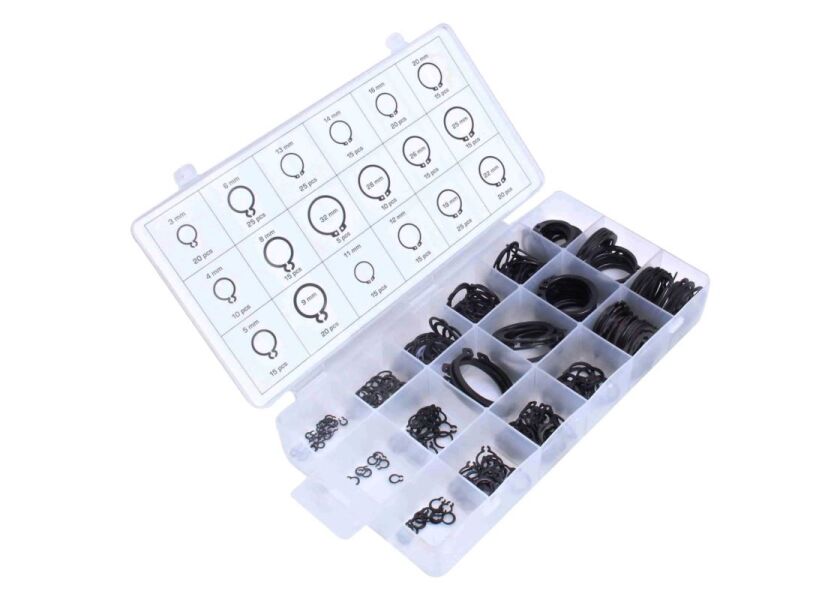 Sada vonkajších poistných krúžkov, 4 - 32 mm, 300 ks - ATC506