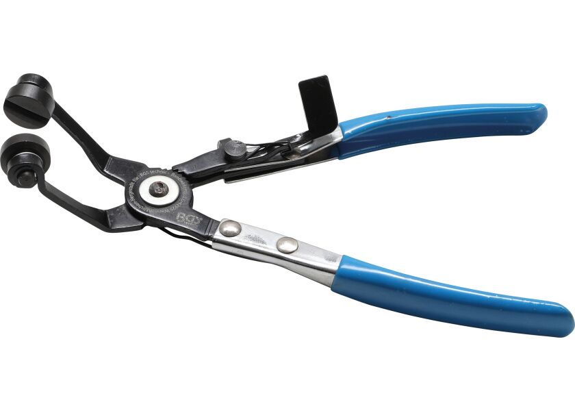 Kliešte na hadicové spony, uhlové, 220 mm - B477