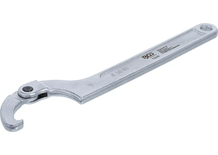Hákový kľúč, kĺbový, 50 - 80 mm - B73229
