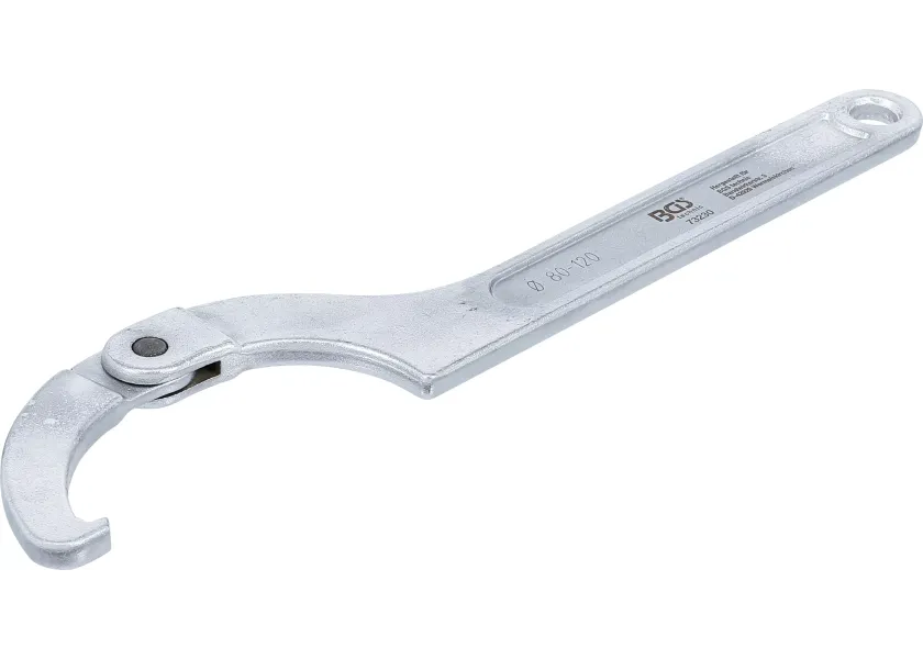 Hákový kľúč, kĺbový, 80 - 120 mm - B73230