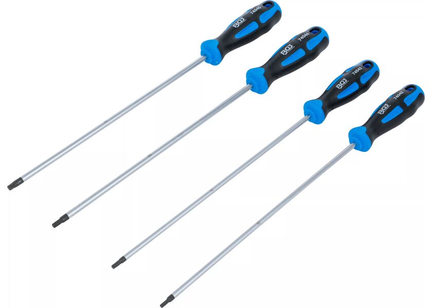 Sada skrutkovačov TORX, extra dlhé, T15 - T30, 4 kusy v balení - B74541