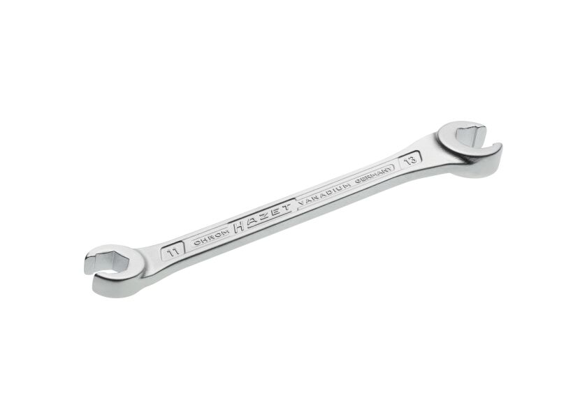 Polootvorený prstencový obojstranný kľúč 612-11X13 Hazet