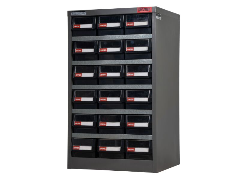 Kovový organizér dielenský s 18 zásuvkami pre náročné použitie - HD-318