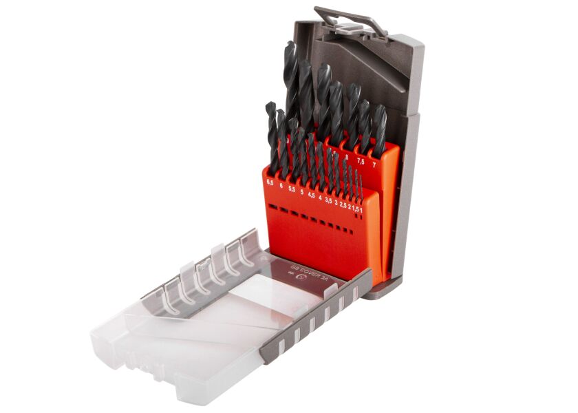 Sada vrtákov do kovu, 1 - 10 mm, 19 ks - HSS19P