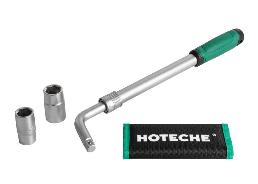 Teleskopický kľúč na kolesá, 380 - 520 mm, 17x19, 21x23 mm - HT191722