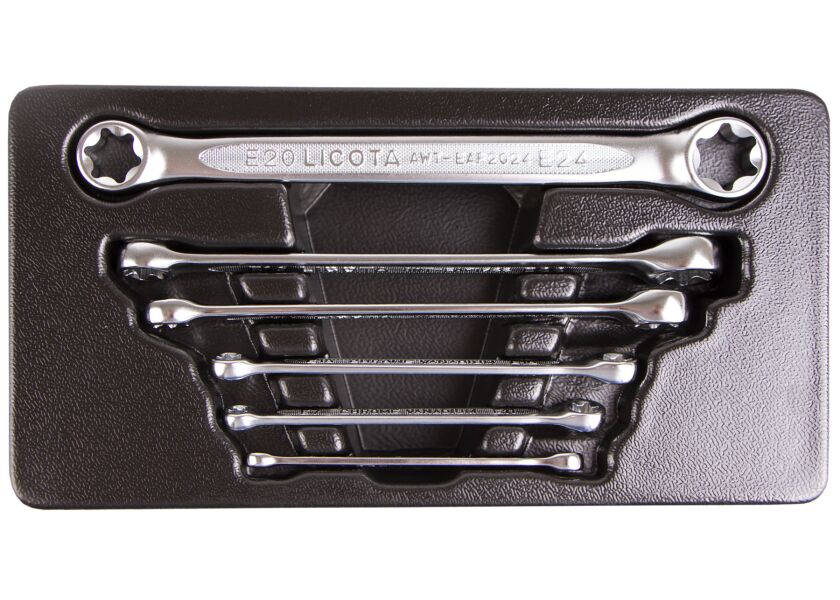 Očkové kľúče vo výplni do dielenského vozíka, Torx E6 - E24 - LIACK274011