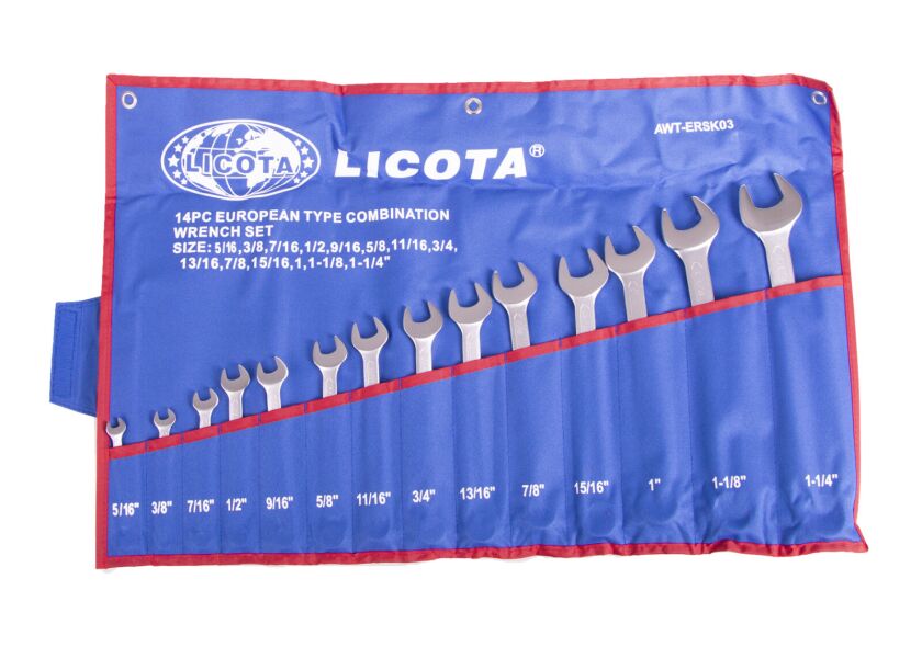 Sada očkoplochých kľúčov, 14ks